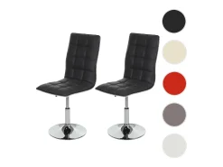 Silla de comedor MCW-C41 (set de 2), gris