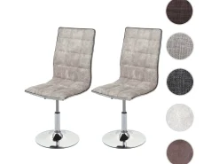Silla de comedor MCW-C41 (set de 2), vintage pebble grey