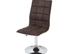 Silla de comedor MCW-C41 (set de 2), vintage marrón oscuro