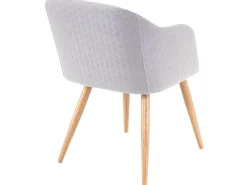 Silla de comedor MCW-D71, gris-gris claro