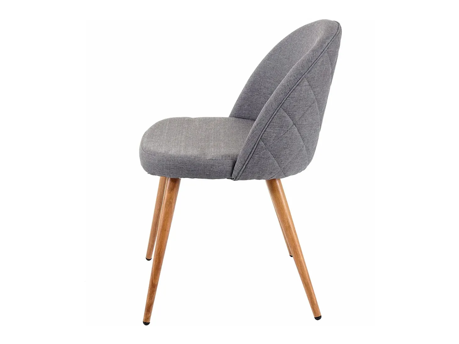 Silla de comedor MCW-D53 (juego de 6), gris oscuro