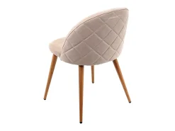 Silla de comedor MCW-D53 (juego de 4), beige