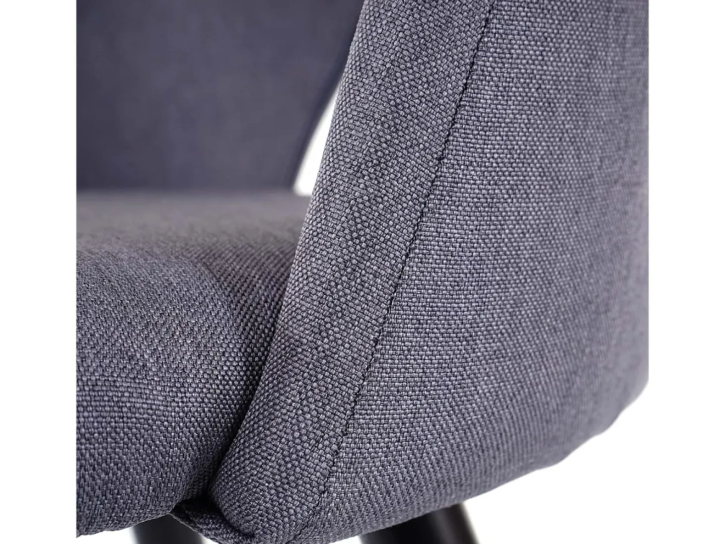 Silla de comedor MCW-D73 (juego de 6), gris oscuro
