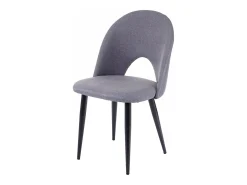 Silla de comedor MCW-D73 (juego de 6), gris oscuro