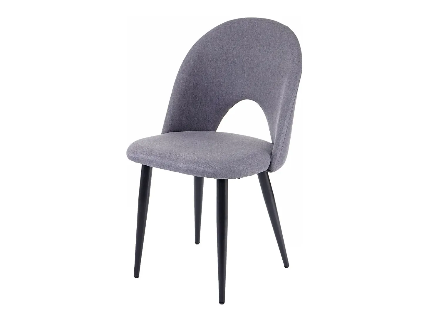 Silla de comedor MCW-D73 (juego de 6), gris oscuro