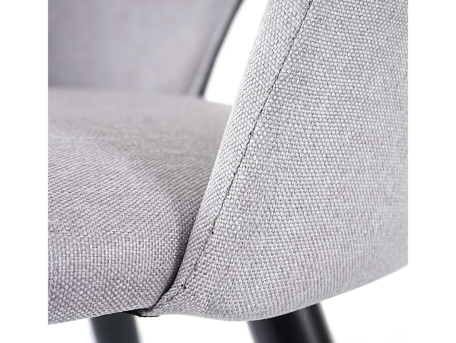 Silla de comedor MCW-D73 (juego de 4), gris