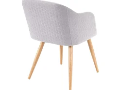 Silla de comedor MCW-D71 (set de 2), gris claro