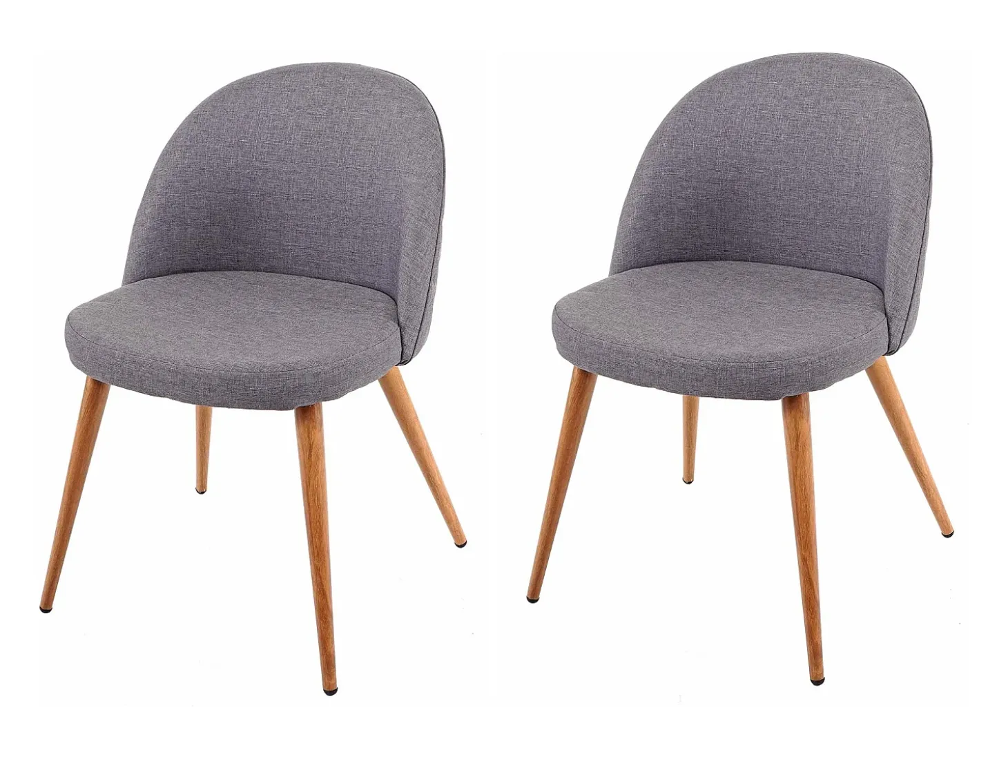 Silla de comedor MCW-D53 (set de 2), gris oscuro