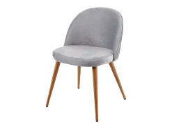 Silla de comedor MCW-D53 (set de 2), gris claro