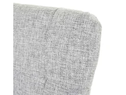 Silla de comedor MCW-E58 (juego de 6), tela/textil gris, patas claras