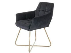 Silla de comedor MCW-F37, negro