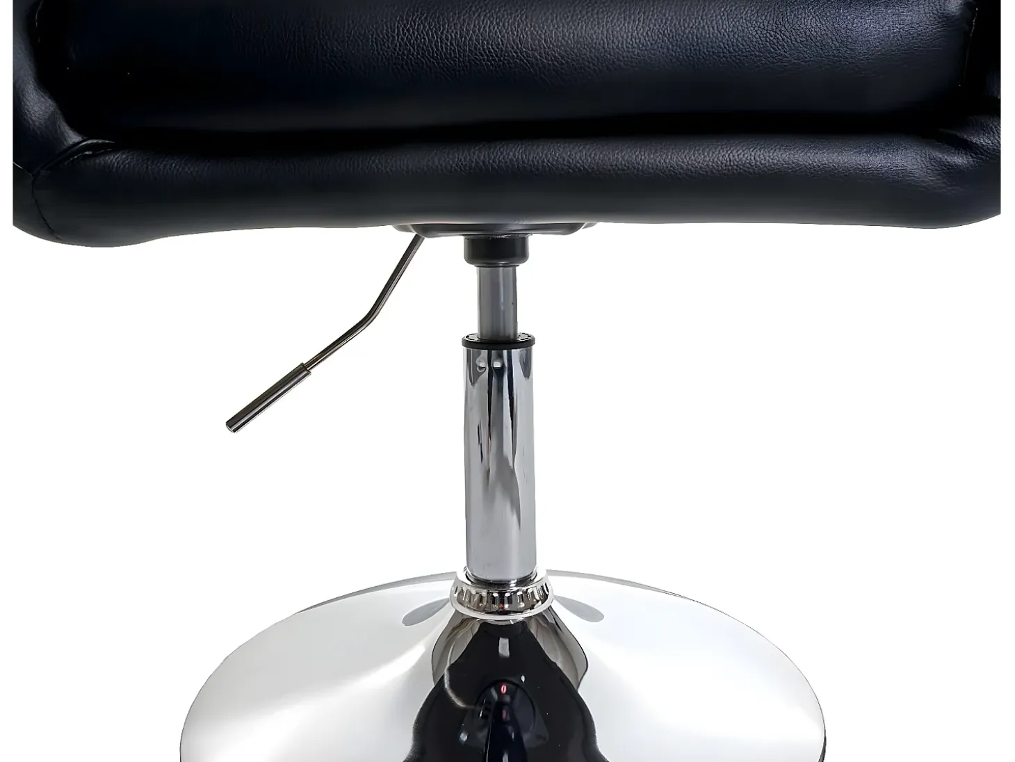 Silla de comedor MCW-F19, piel sintética negra