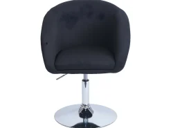 Silla de comedor MCW-F19 (juego de 6), tela/textil antracita