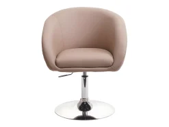 Silla de comedor MCW-F19 (juego de 6), piel sintética taupe