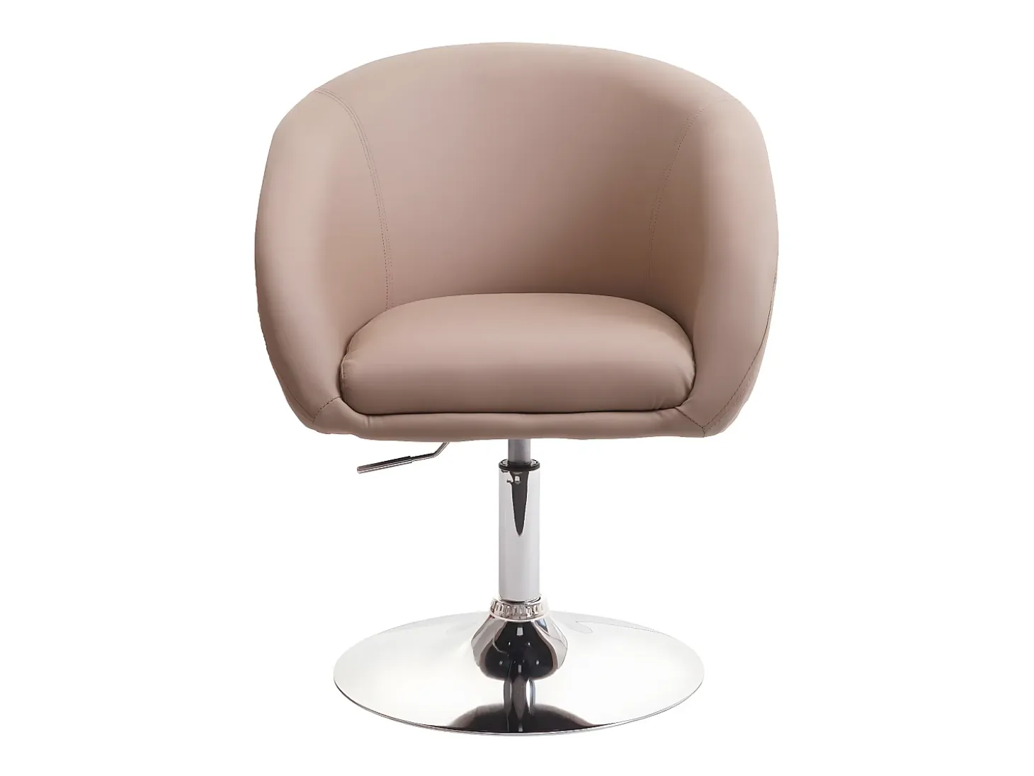 Silla de comedor MCW-F19 (juego de 6), piel sintética taupe