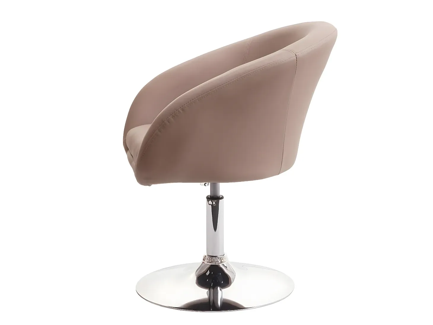Silla de comedor MCW-F19 (juego de 6), piel sintética taupe