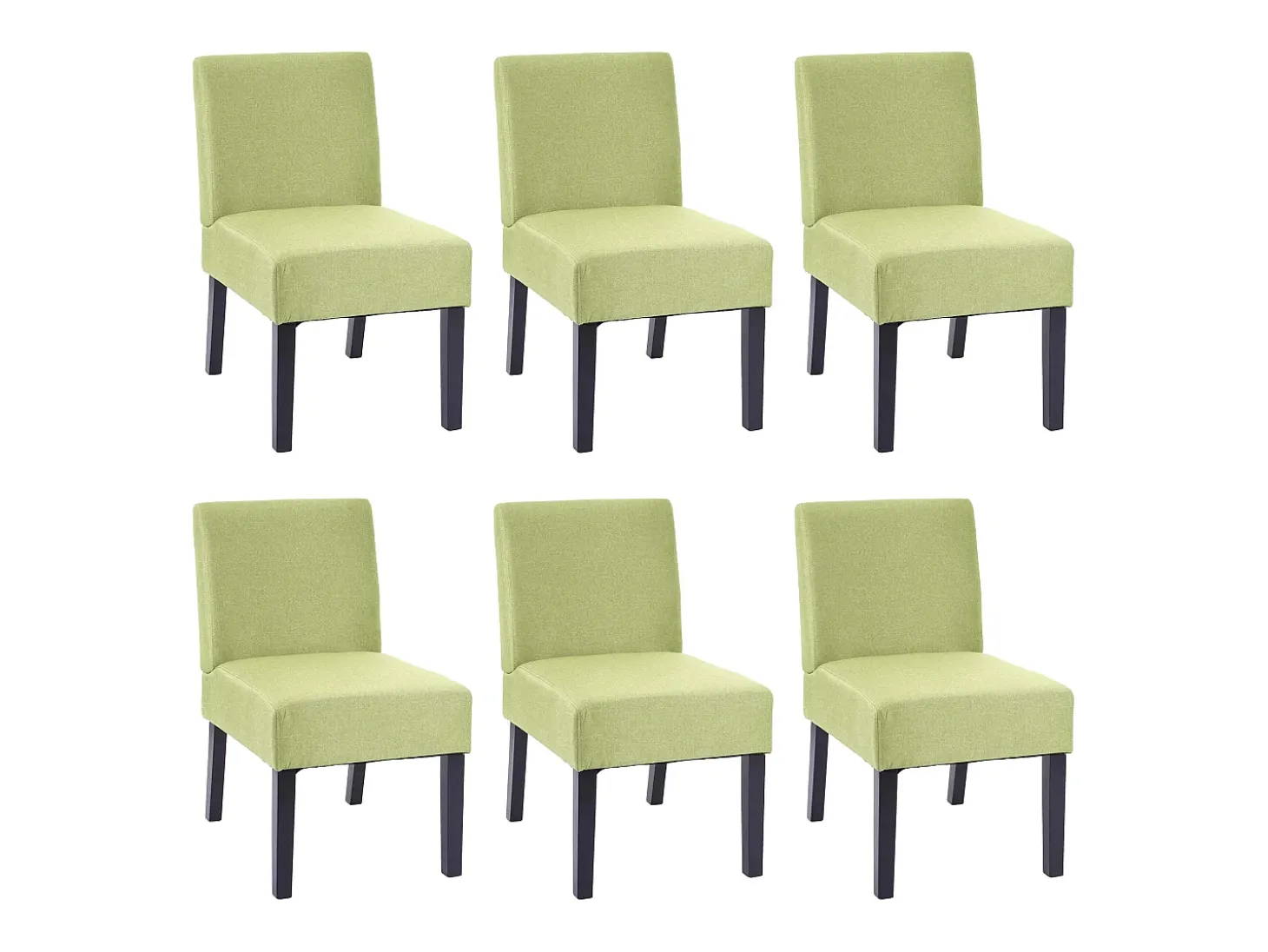 Silla de comedor MCW-F61 (juego de 6), verde