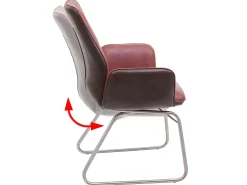 Silla de comedor MCW-G73, aspecto ante marrón