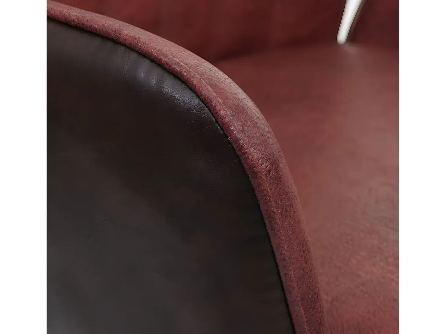 Silla de comedor MCW-G73, aspecto ante marrón