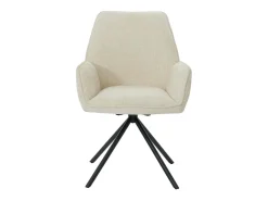 Silla de comedor MCW-G67, crema