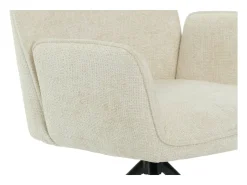 Silla de comedor MCW-G67, crema
