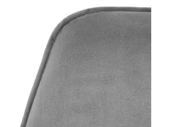 Silla de comedor MCW-G67, gris oscuro, acero inoxidable