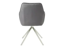 Silla de comedor MCW-G67, gris oscuro, acero inoxidable
