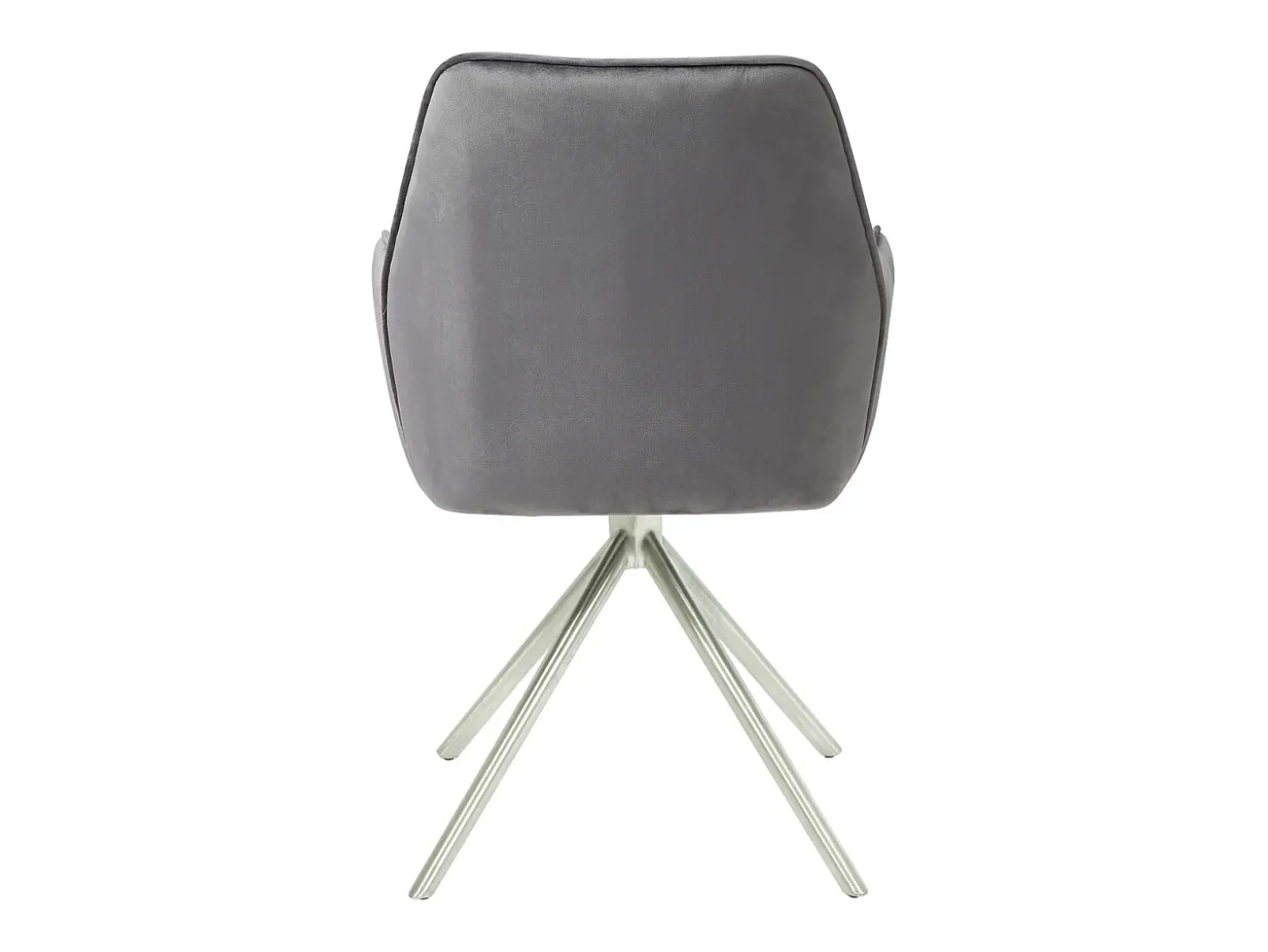 Silla de comedor MCW-G67, gris oscuro, acero inoxidable