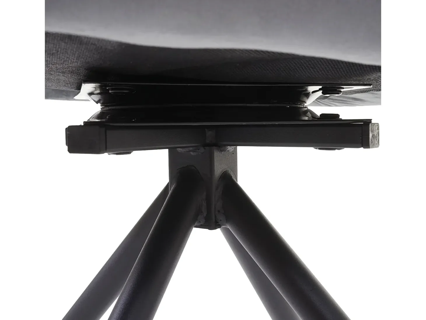 Silla de comedor MCW-G67, gris oscuro, patas negras