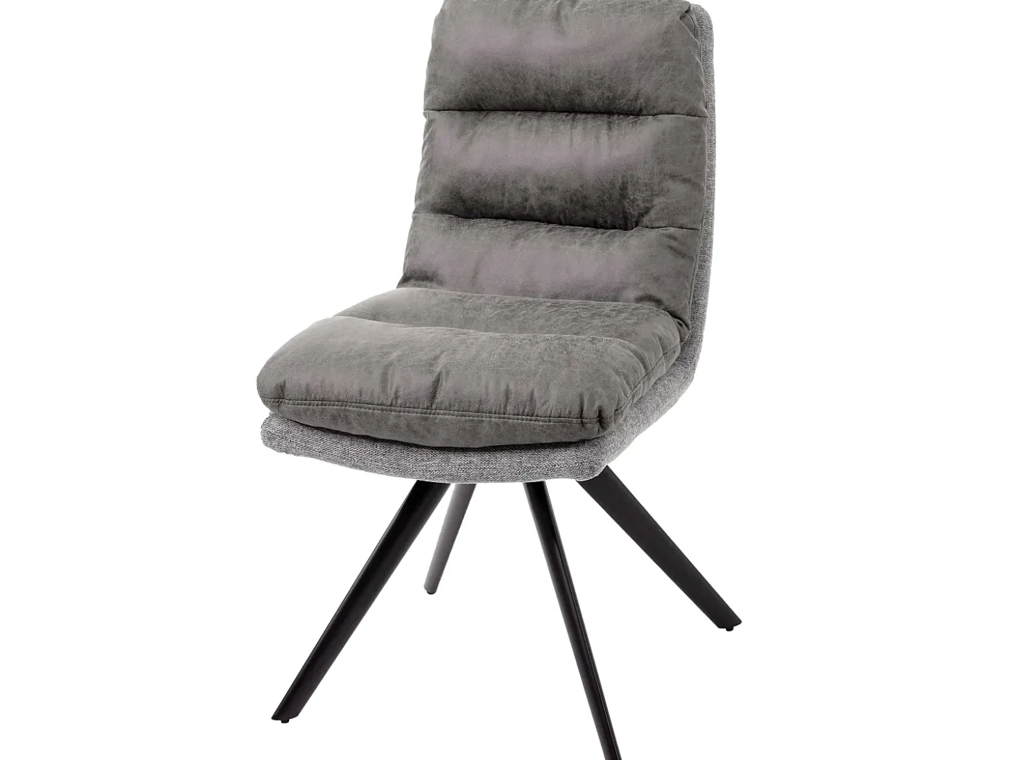 Silla de comedor MCW-G66, gris-gris claro