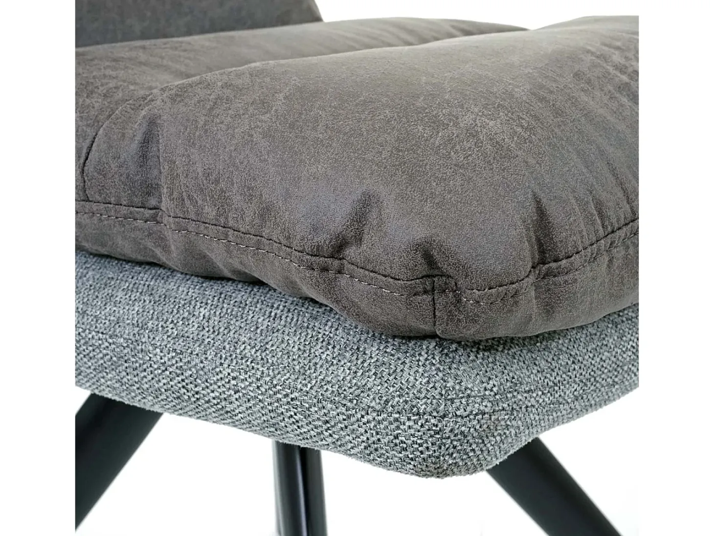 Silla de comedor MCW-G66, gris-gris claro