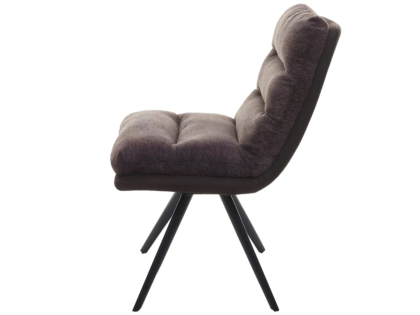Silla de comedor MCW-G66, marrón-marrón oscuro
