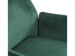 Silla de comedor MCW-G67, verde, acero inoxidable