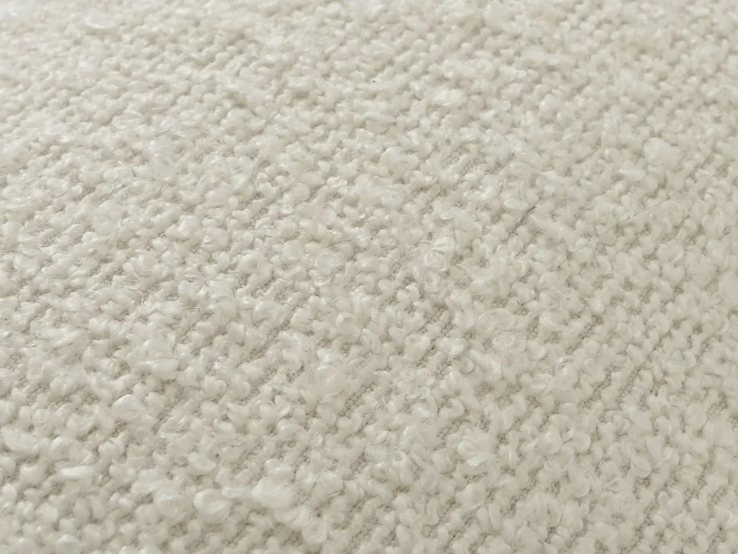 Silla de comedor MCW-G66 Bouclé (juego de 6), blanco crema