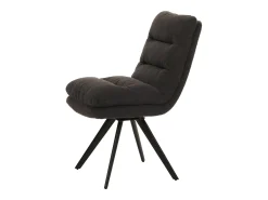 Silla de comedor MCW-G66 Bouclé (juego de 6), gris oscuro