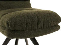 Silla de comedor MCW-G66 Bouclé (juego de 6), verde