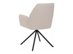 Silla de comedor MCW-G67 Bouclé, crema