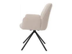 Silla de comedor MCW-G67 Bouclé, crema