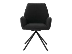 Silla de comedor MCW-G67 Bouclé (set de 6), gris oscuro