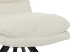Silla de comedor MCW-G66 Bouclé, blanco crema