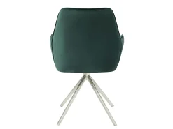 Silla de comedor MCW-G67 (juego de 6), verde, acero inoxidable