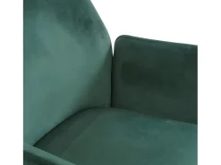 Silla de comedor MCW-G67 (juego de 6), verde, acero inoxidable