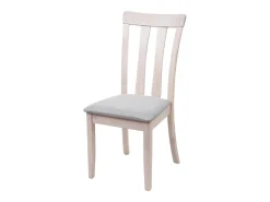 Silla de comedor MCW-G46 (juego de 6), estructura clara, gris