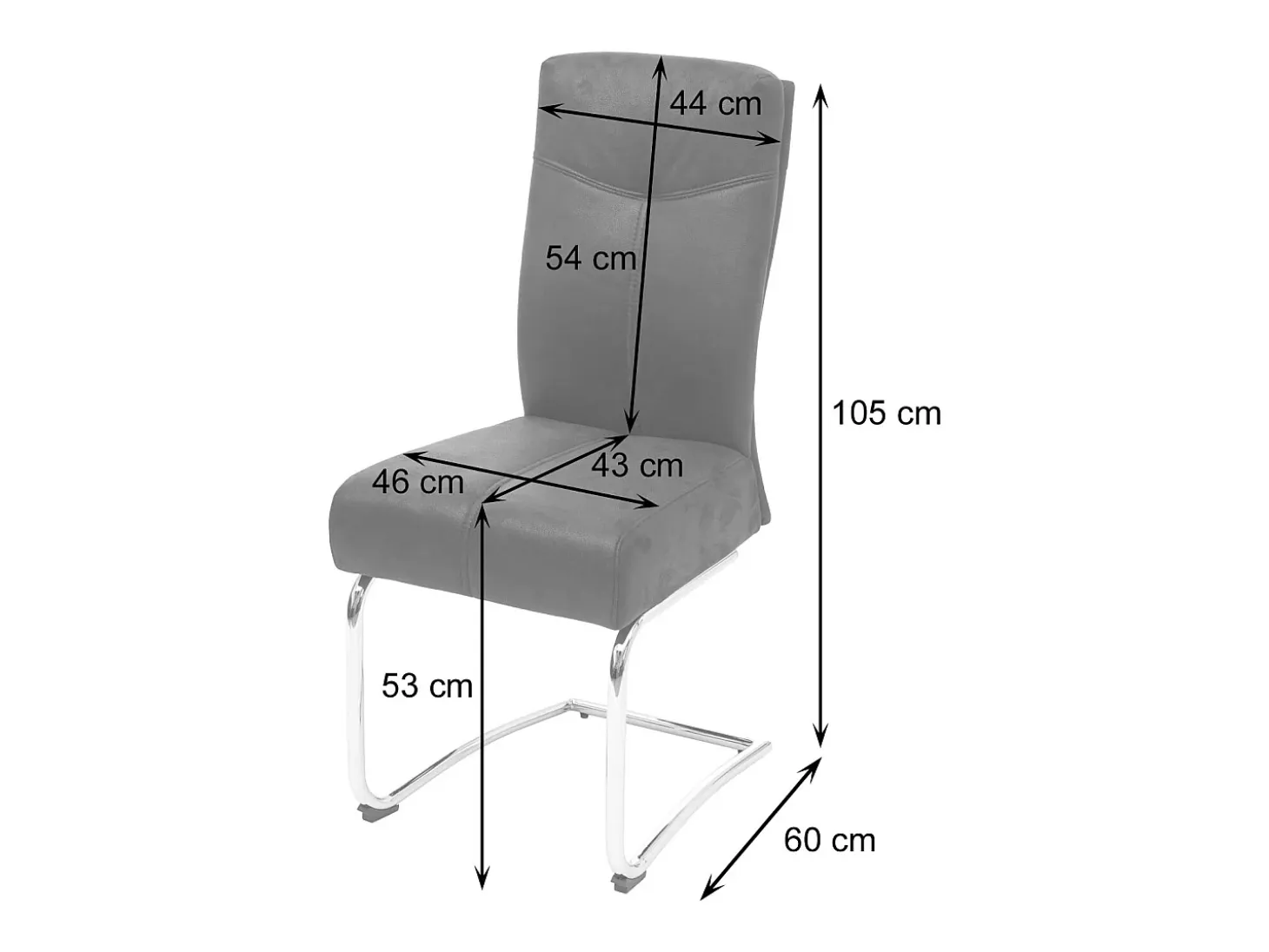 Silla de comedor MCW-G56 (juego de 2), marrón