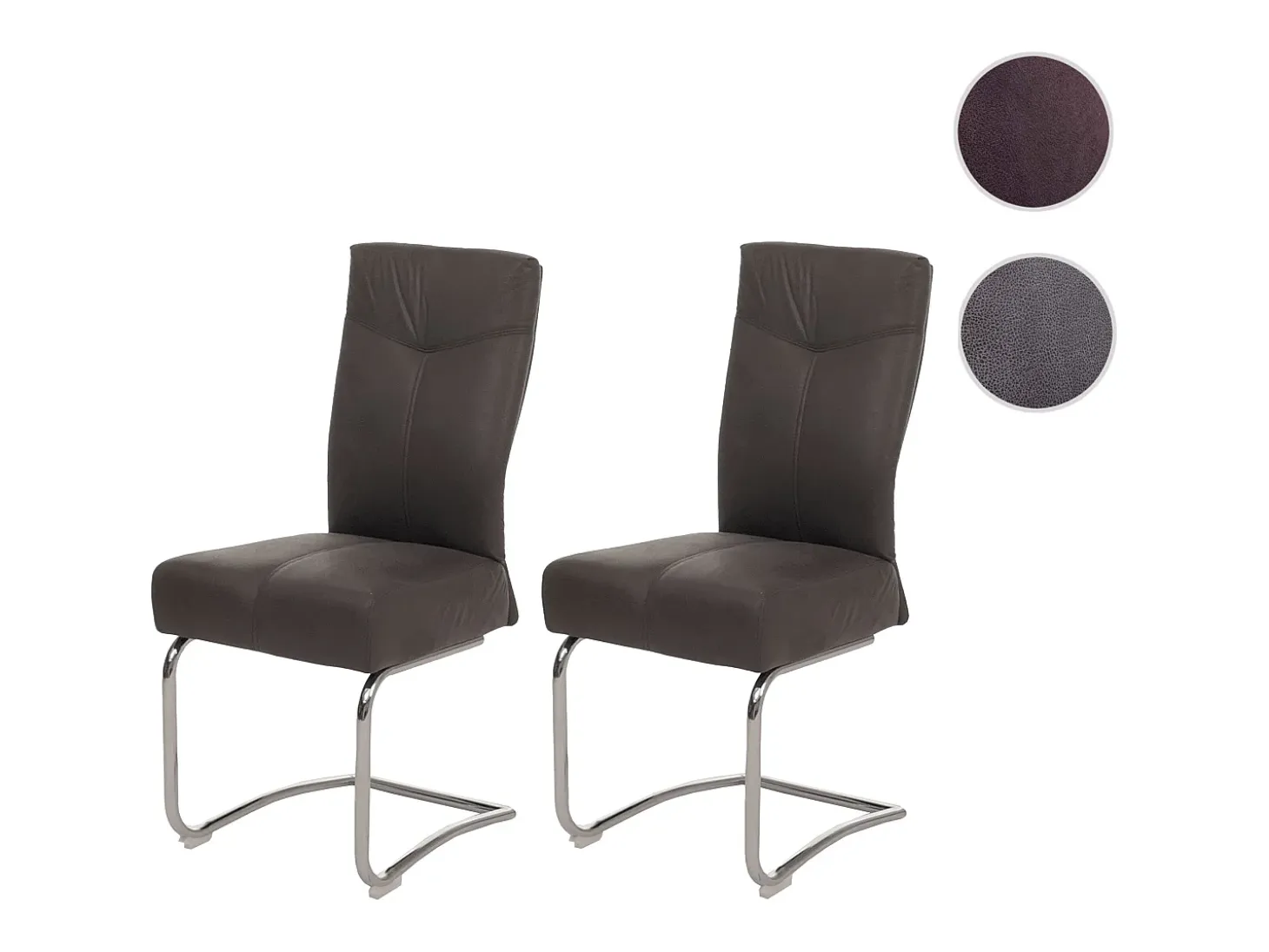 Silla de comedor MCW-G56 (juego de 2), marrón