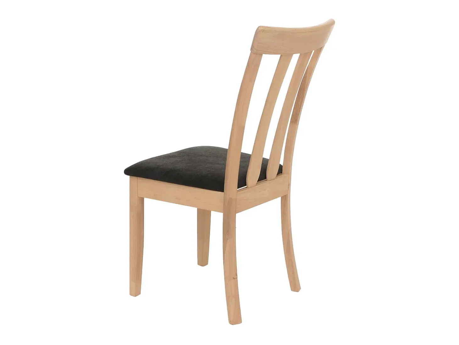 Silla de comedor MCW-G46 (juego de 6), estructura en color natural, negro