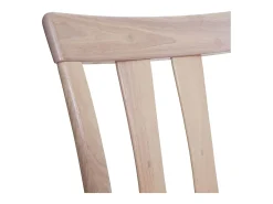 Silla de comedor MCW-G46 (juego de 6), estructura color natural, naranja