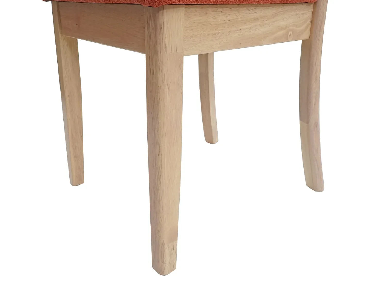 Silla de comedor MCW-G46 (juego de 6), estructura color natural, naranja