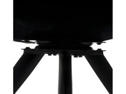 Silla de comedor MCW-G66 (juego de 6), marrón-marrón oscuro, con reposabrazos