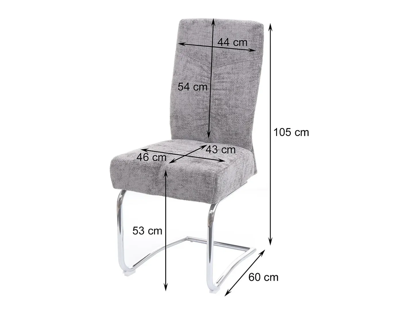 Silla de comedor MCW-G56 (juego de 2), crema